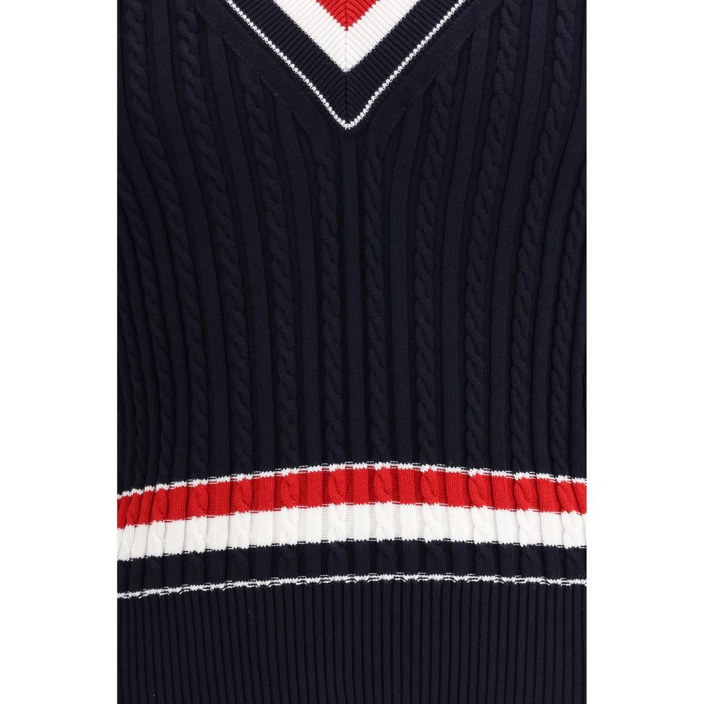 Thom Browne Blue Cotton Sweater