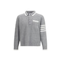 Thom Browne Graues Leinenhemd