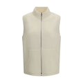 RIER Beige Wool Oves Aries Ärmellose Jacke