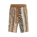 Laneus Mehrfarbige Baumwoll-Bermudashorts