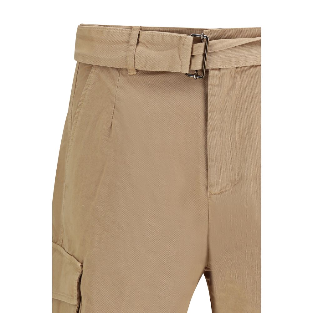 Laneus Beige Baumwoll-Bermudashorts