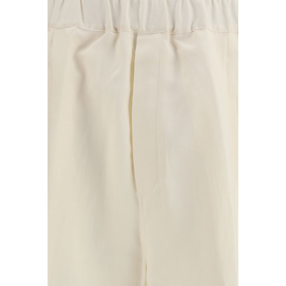 Laneus Beige Viskose Freizeithose