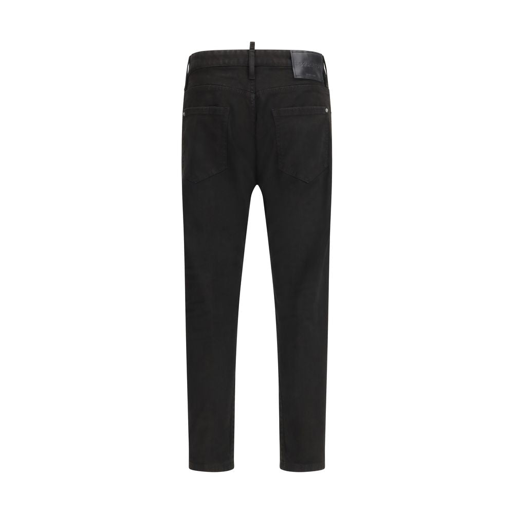 Dsquared² Black Slim-Fit Cotton Jeans