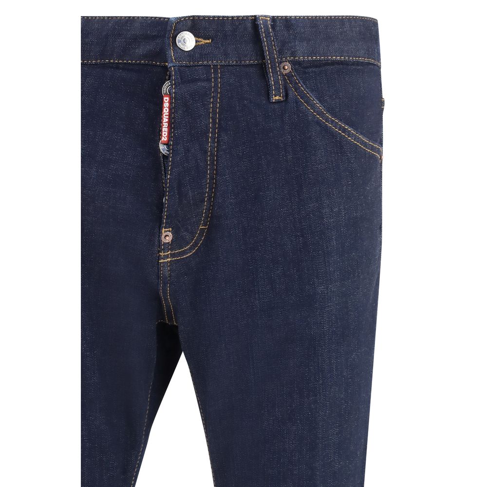 Dsquared² Blue Cotton Denim Jeans
