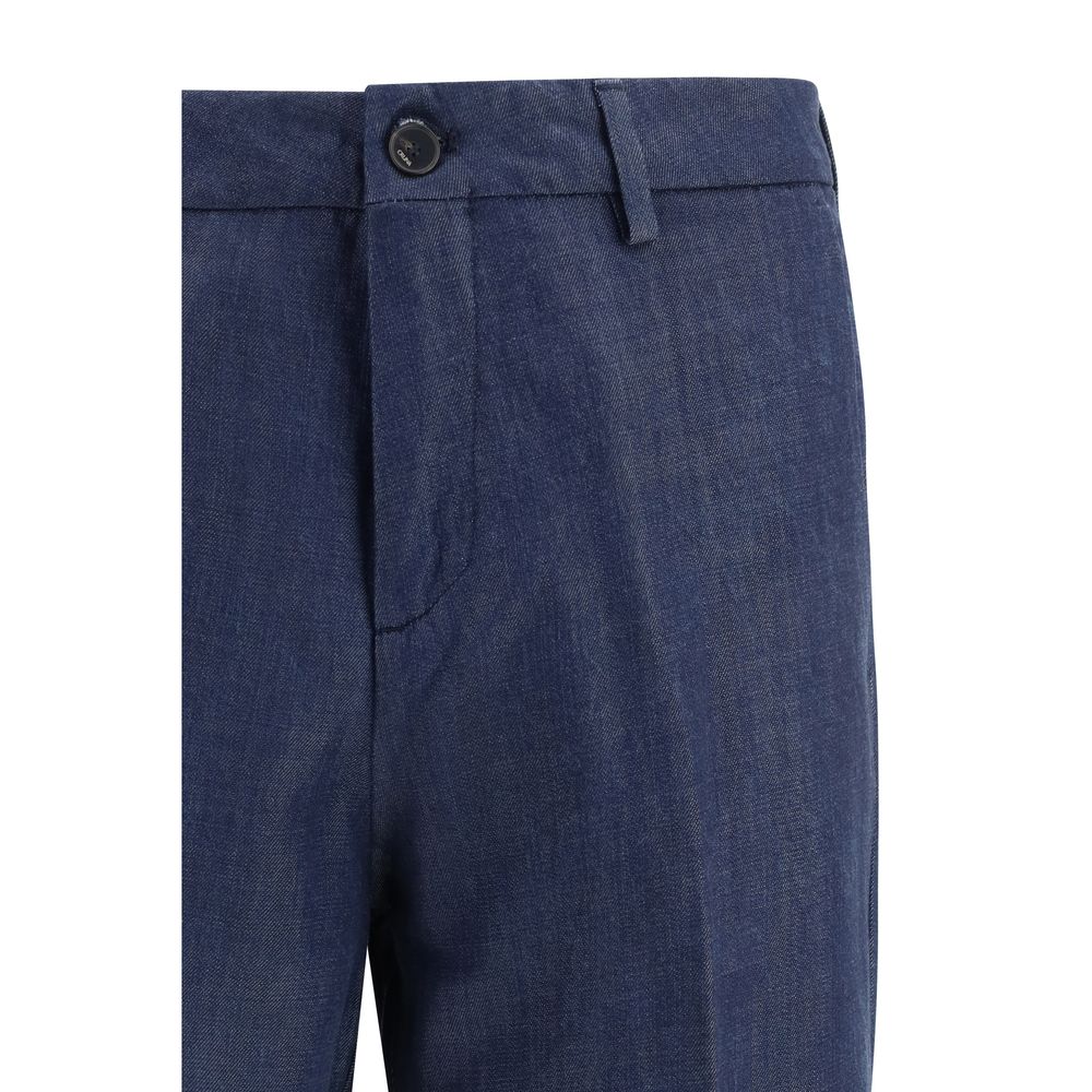 Cruna Blaue Tencel Anzughose