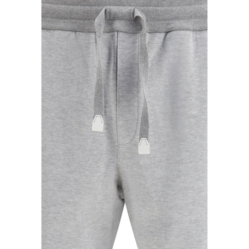 Brioni Graue Baumwoll-Jogginghose (Sporthose)