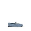 Prada Ballerinas aus blauem Ziegenleder