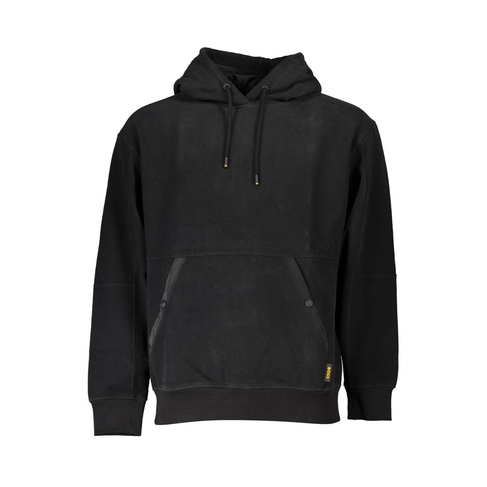 Hugo Boss Schwarzer Baumwoll-Herren-Sweatshirt
