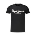 Pepe Jeans Schwarzes Baumwoll-T-Shirt für Herren