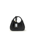 Ganni Schwarze Handtasche aus recyceltem Polyester
