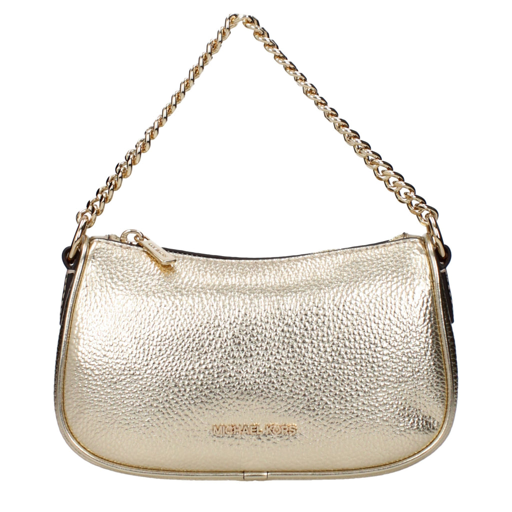 Michael Kors Goldfarbene Lederhandtasche