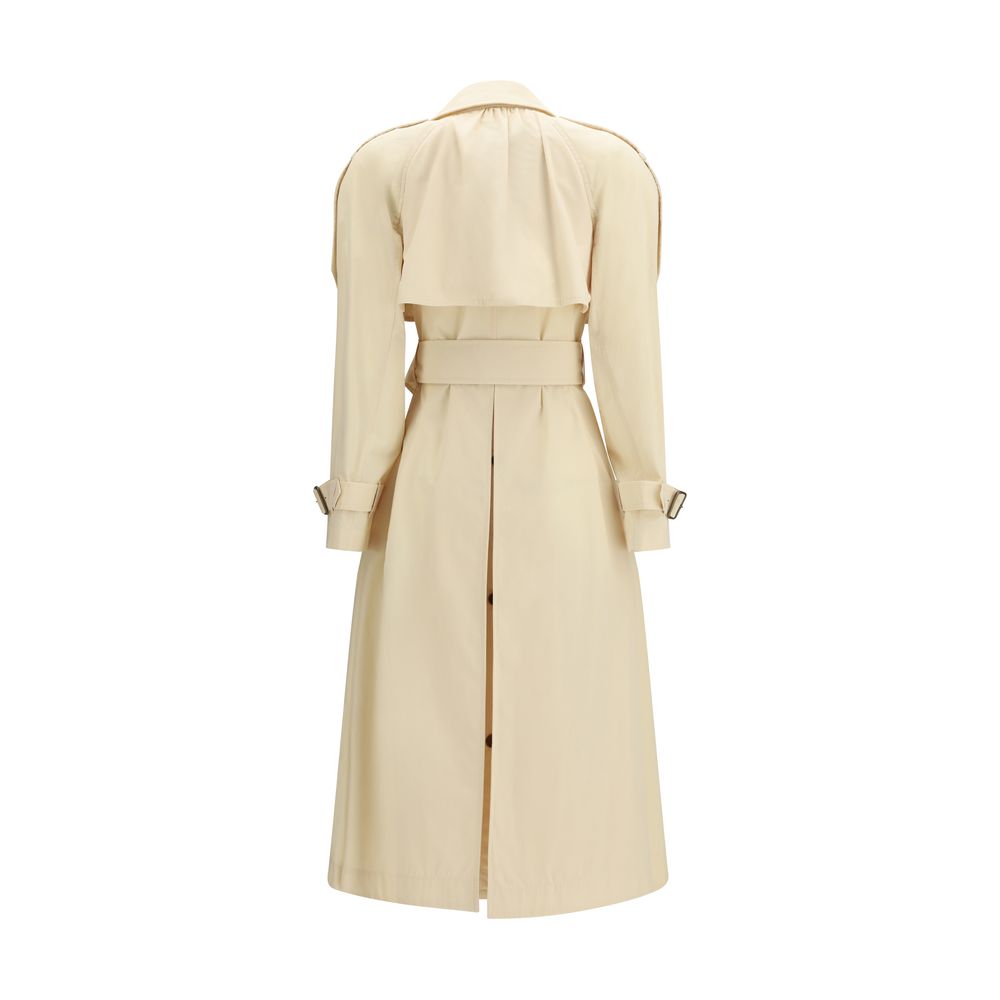 Burberry Beige Polyester Trenchcoat