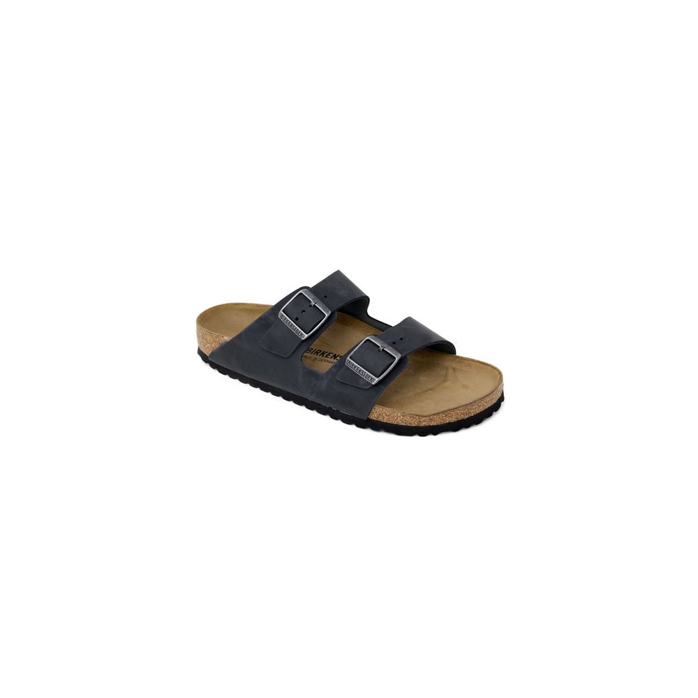 Birkenstock Black Faux Leather Slippers