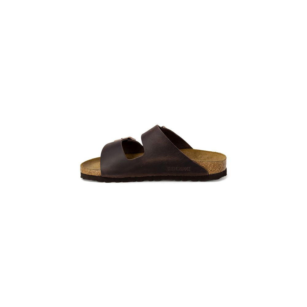 Birkenstock Braune Synthetik-Slipper