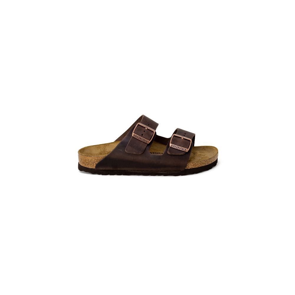 Birkenstock Braune Synthetik-Slipper