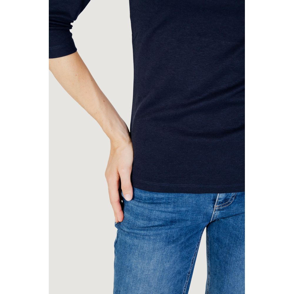 Street One Blue Cotton Long-Sleeved Shirt