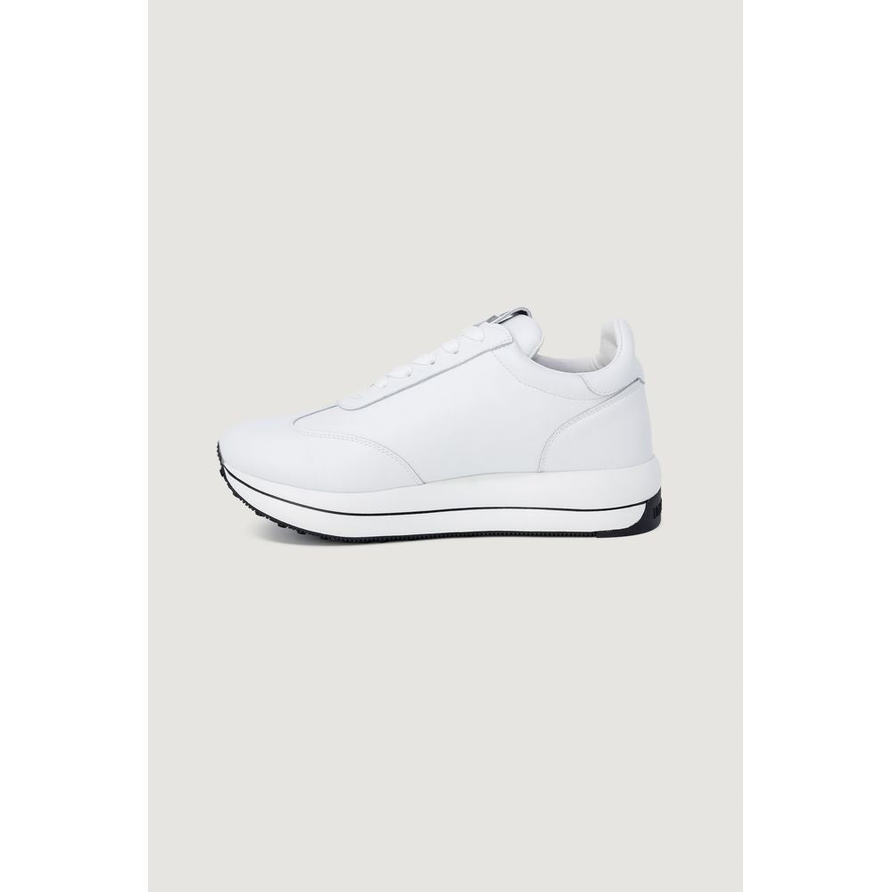 Love Moschino Weiße Low-Top-Sneaker aus Leder