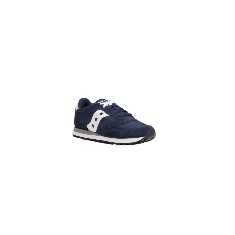 Saucony Blaue Wildleder-Sneaker mit niedrigem Schaft