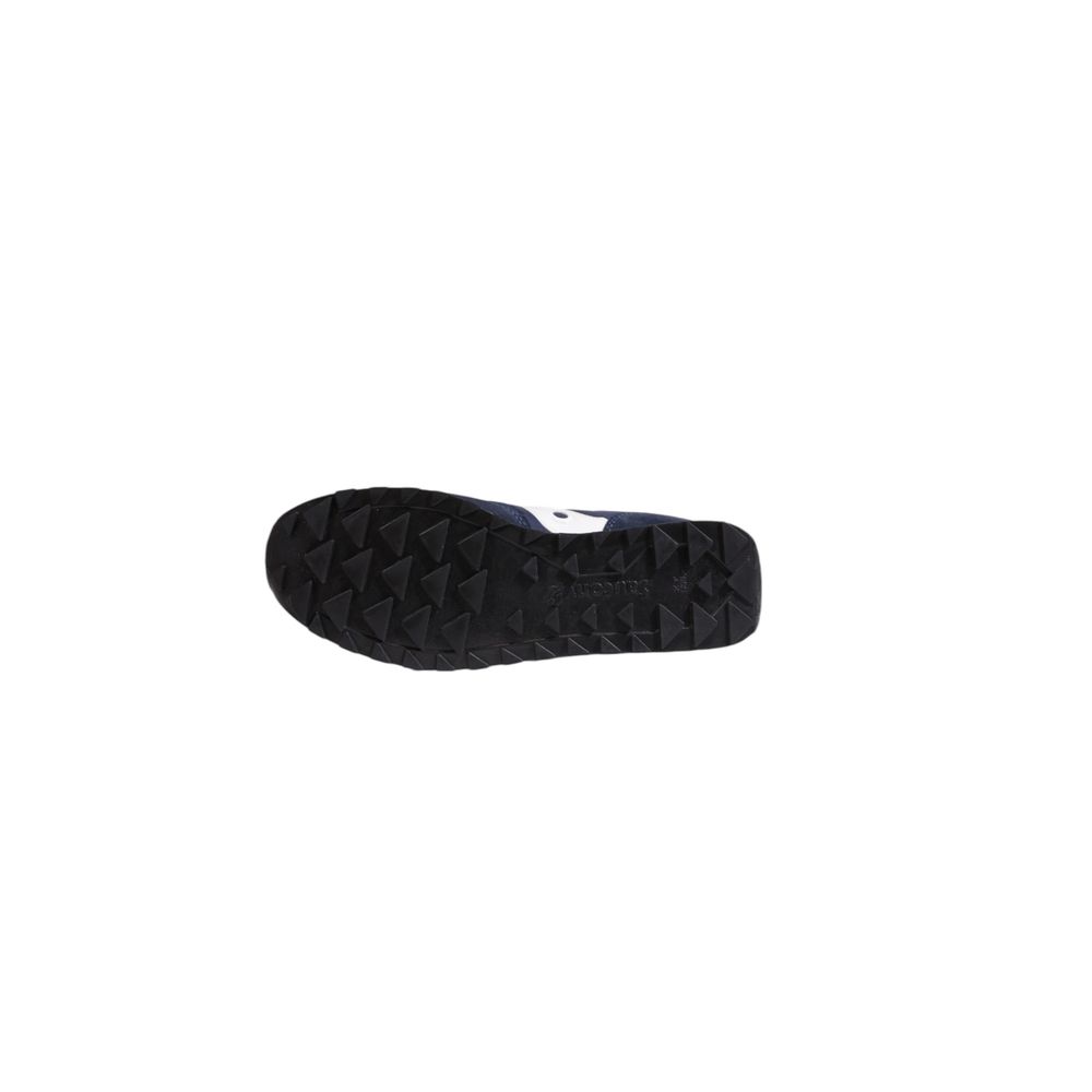 Saucony Blaue Wildleder-Sneaker mit niedrigem Schaft