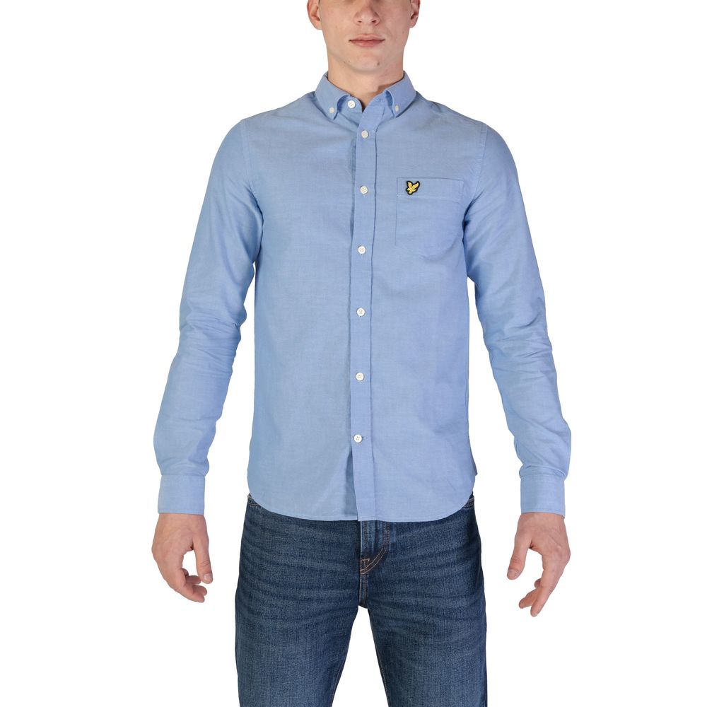 Lyle & Scott Blaues Hemd aus Bio-Baumwolle