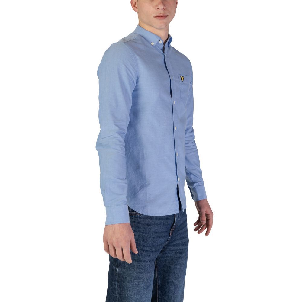 Lyle & Scott Blaues Hemd aus Bio-Baumwolle