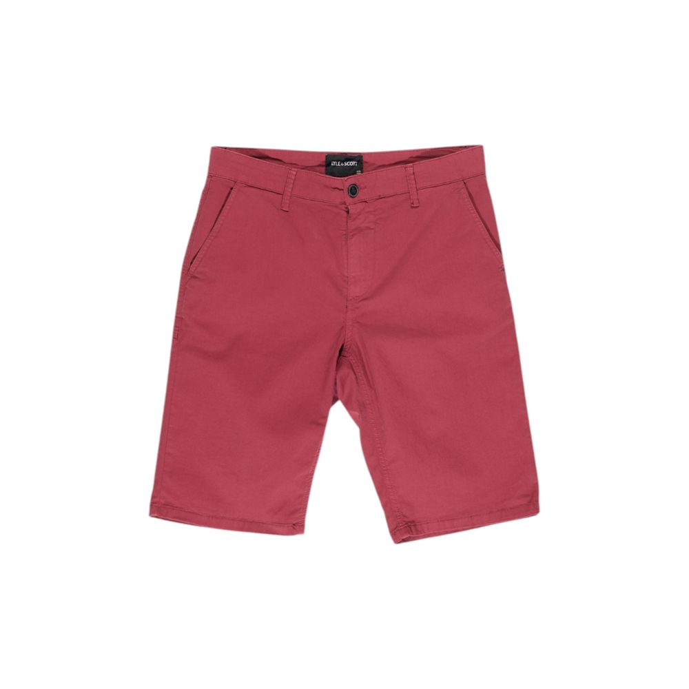 Lyle & Scott Bordeaux Baumwoll-Bermudashorts