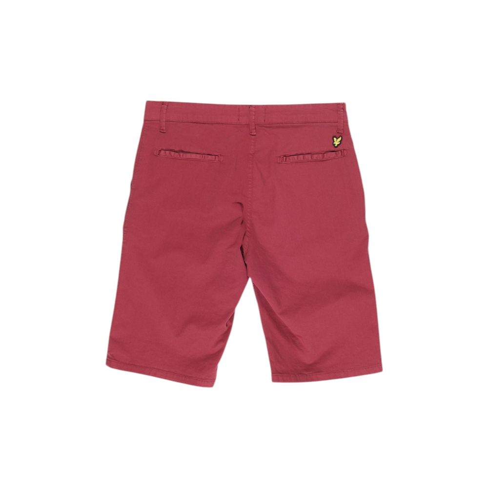 Lyle & Scott Bordeaux Baumwoll-Bermudashorts