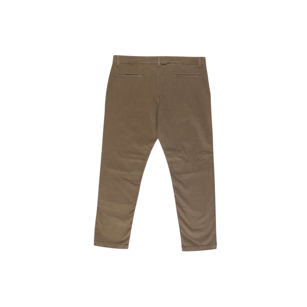Lyle & Scott Beige Cotton Trousers for a Casual Look