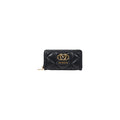 Love Moschino Schwarzes Portemonnaie aus Polyethylen