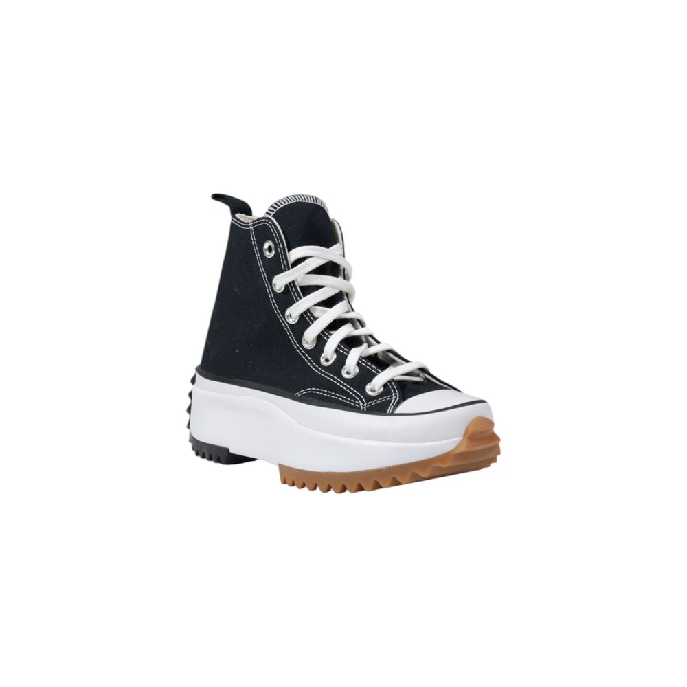 Converse Schwarze und weiße Chunky Sneaker aus Stoff