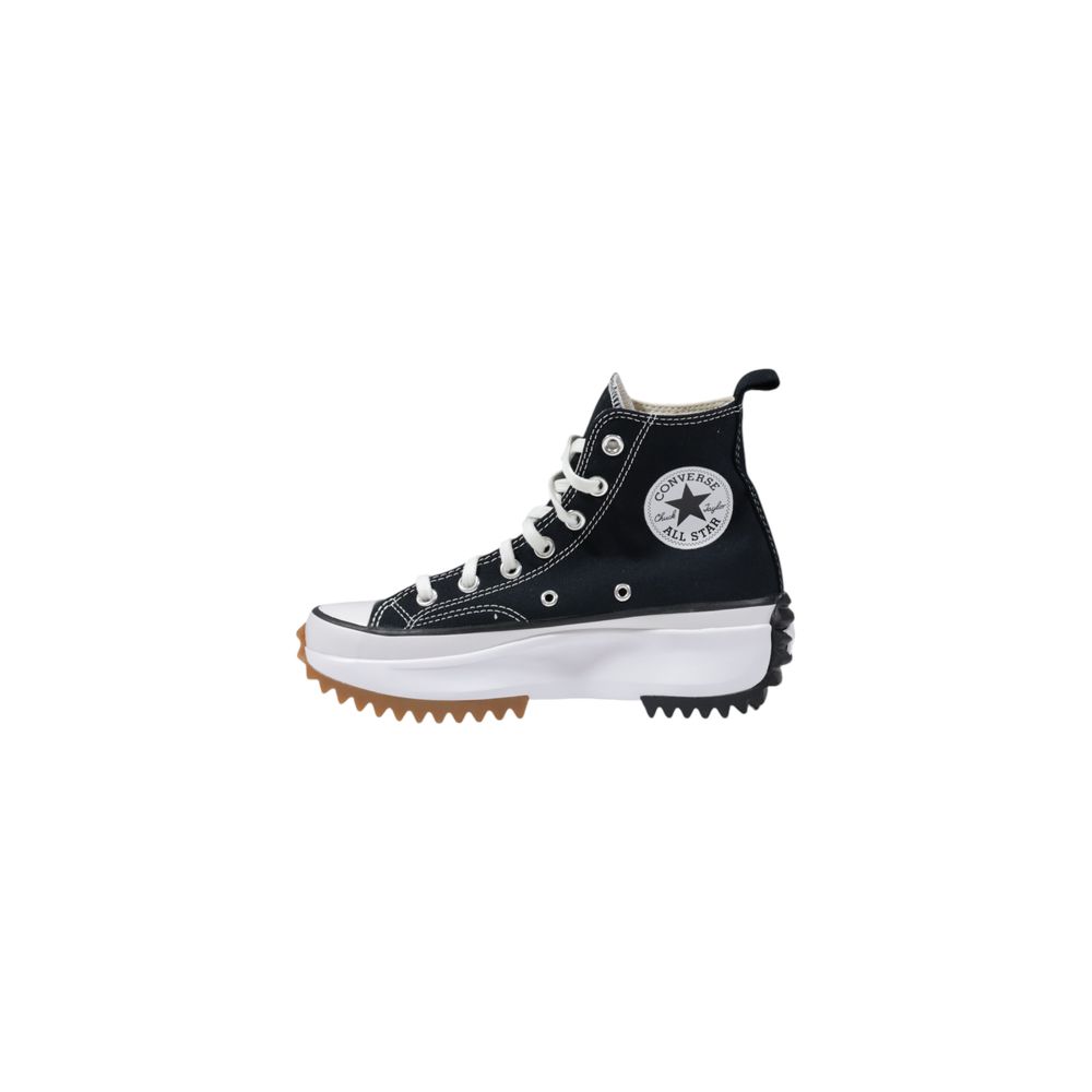 Converse Schwarze und weiße Chunky Sneaker aus Stoff