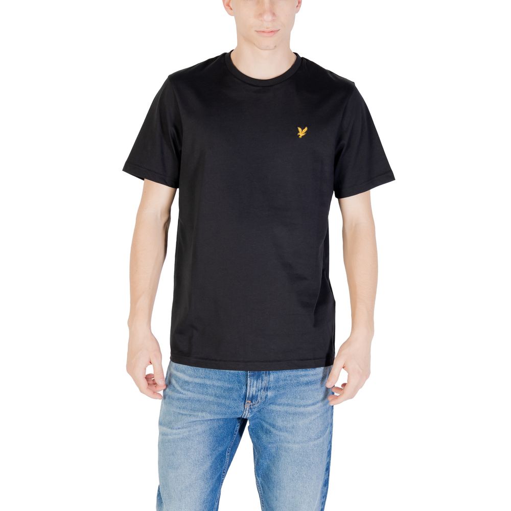 Lyle & Scott Schwarzes Baumwoll-T-Shirt