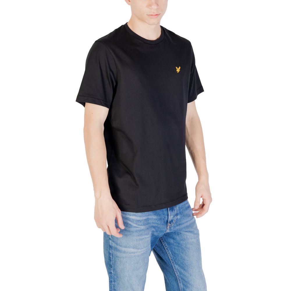 Lyle & Scott Schwarzes Baumwoll-T-Shirt