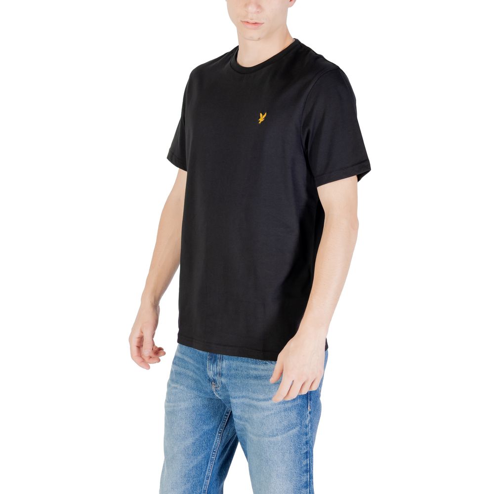 Lyle & Scott Schwarzes Baumwoll-T-Shirt