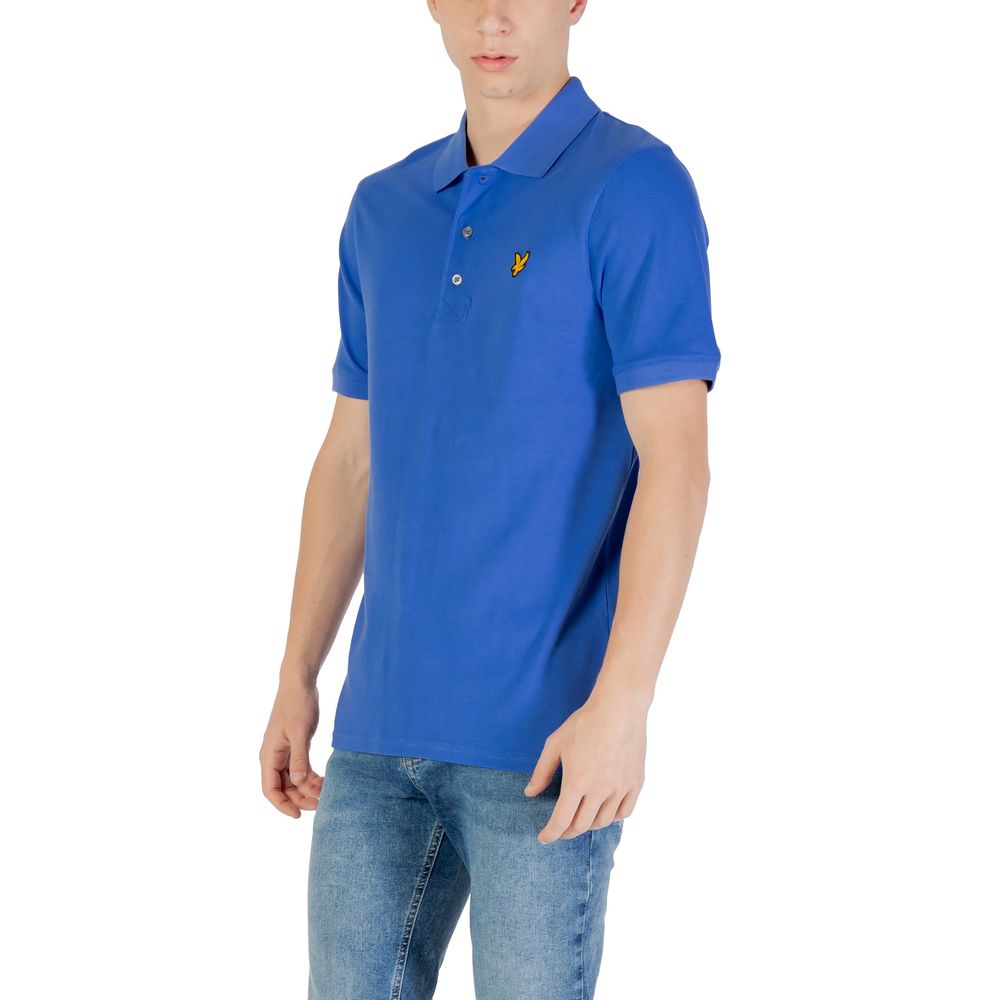 Lyle & Scott Blaues Baumwoll-Poloshirt