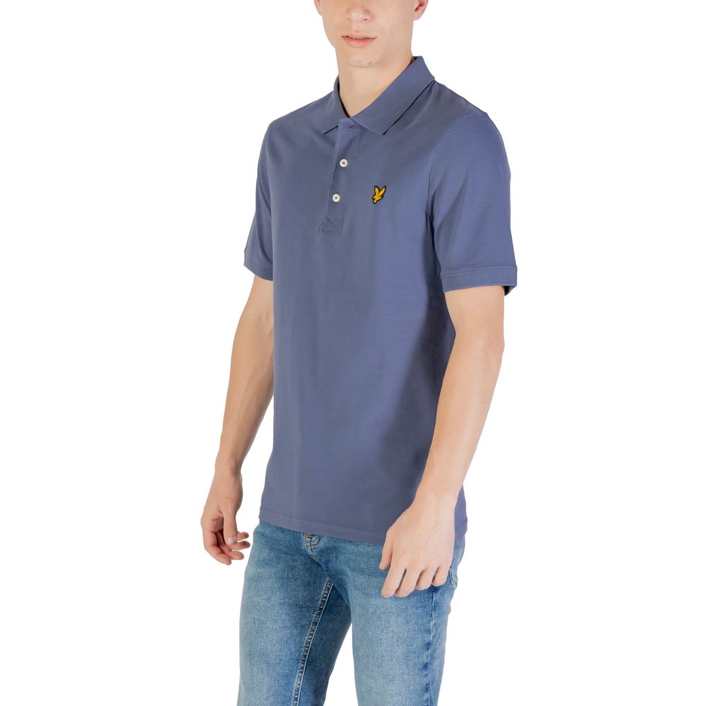 Lyle & Scott Blaues Baumwoll-Poloshirt