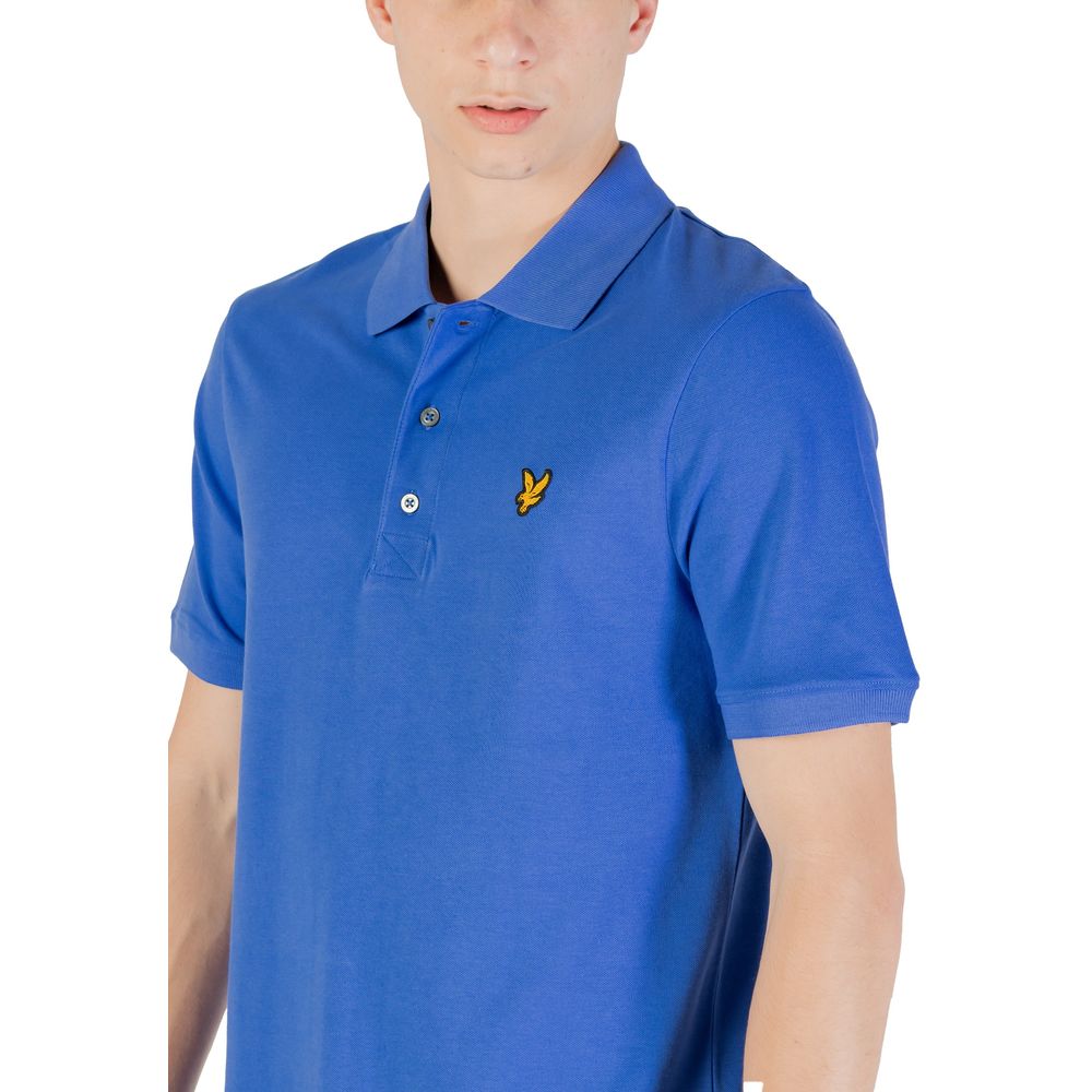 Lyle & Scott Blaues Baumwoll-Poloshirt