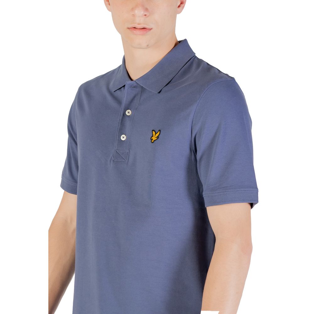 Lyle & Scott Blaues Baumwoll-Poloshirt