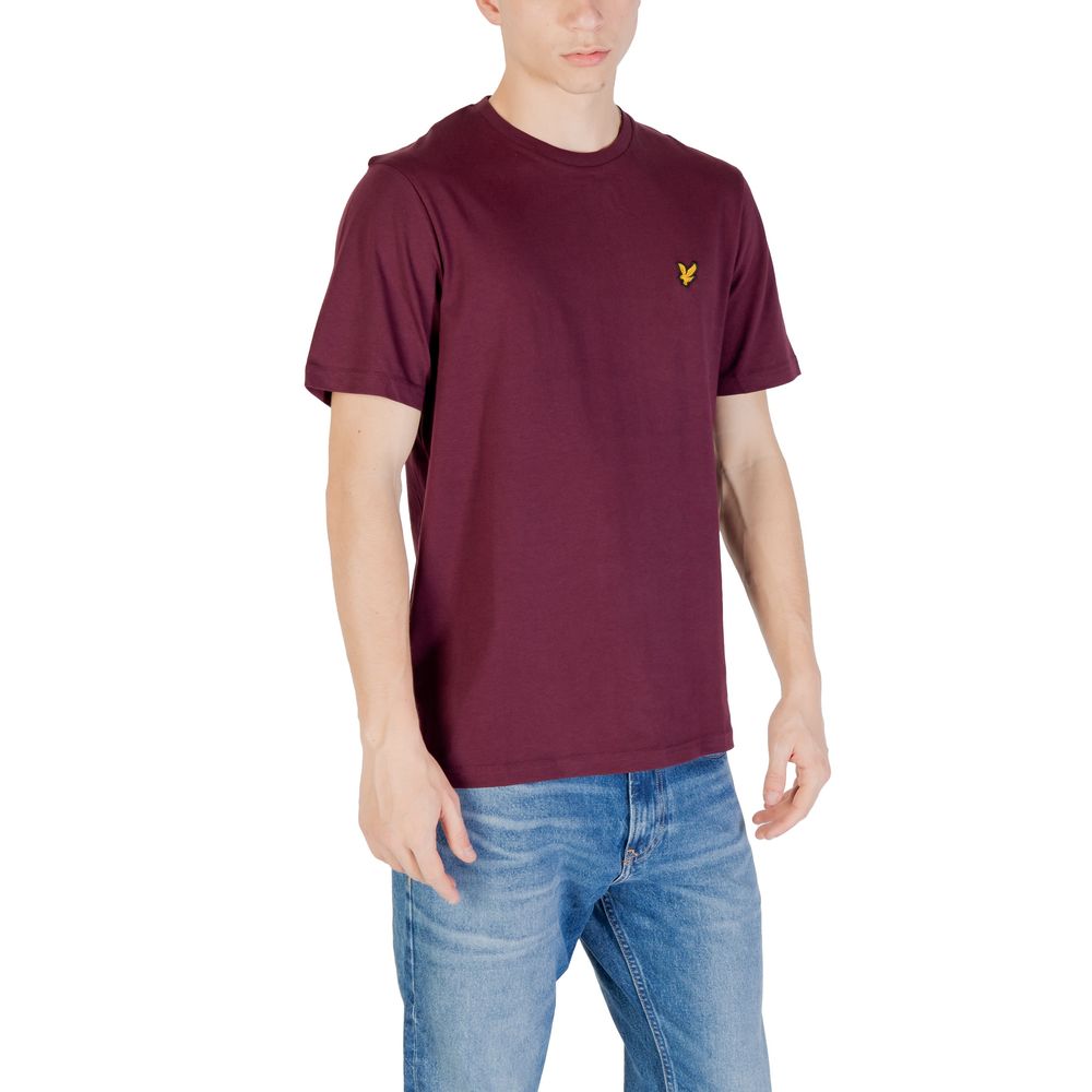 Lyle & Scott Bordeaux Baumwoll-T-Shirt