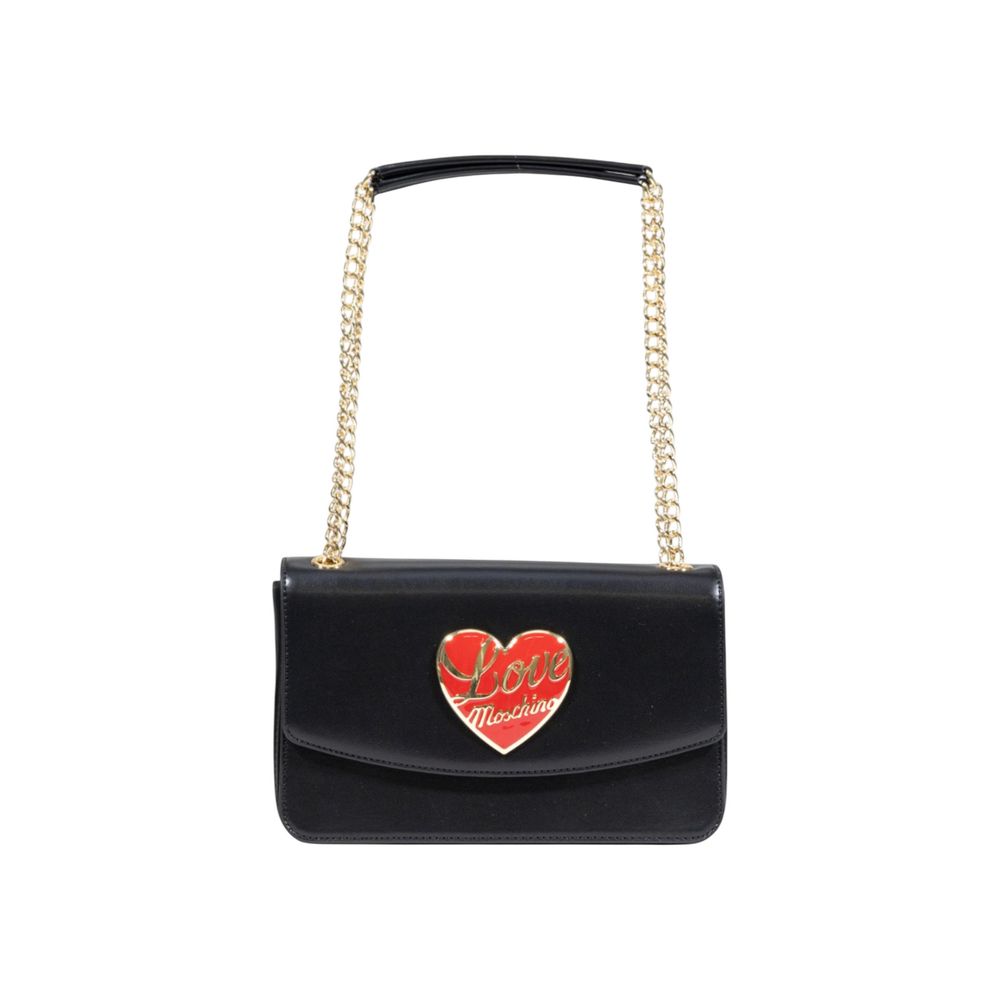 Love Moschino Schwarze Handtasche aus Polyethylen