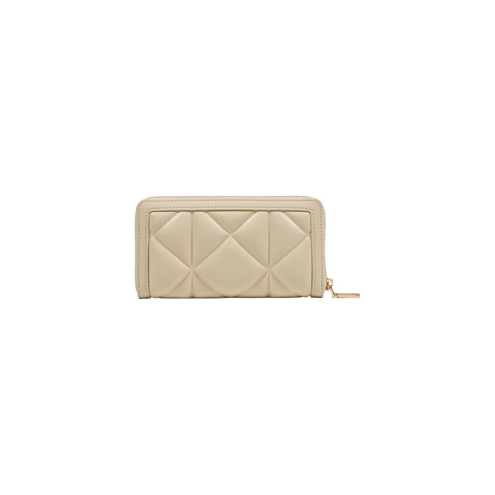 Love Moschino Cream Faux Leather Wallet
