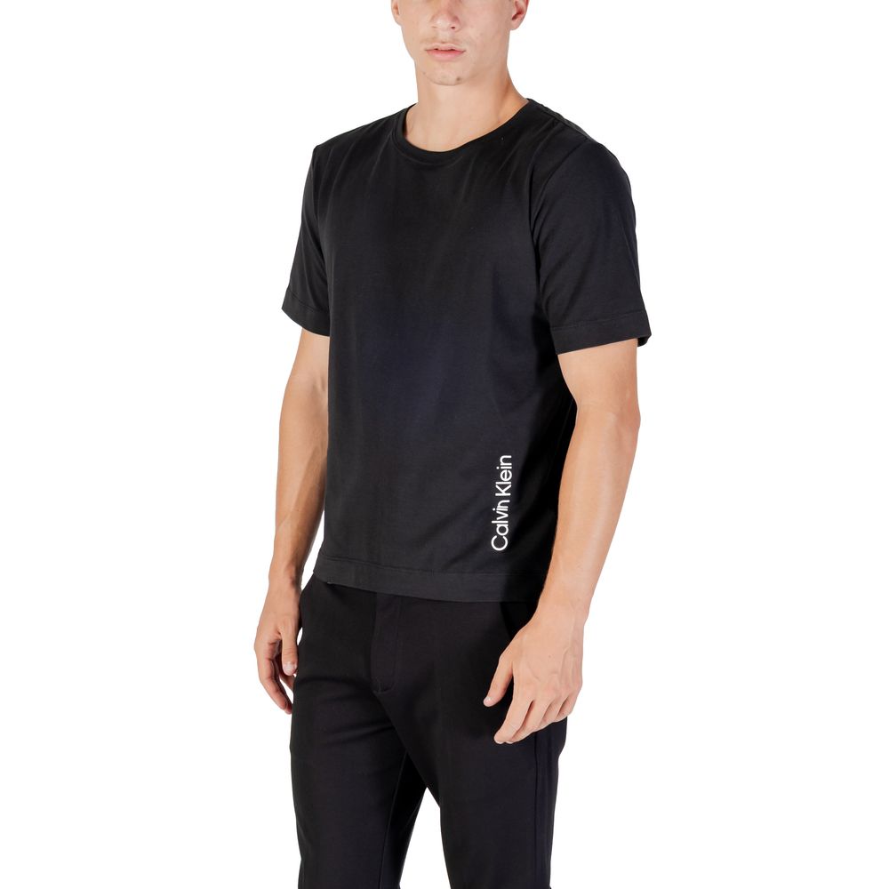 Calvin Klein Sport Schwarzes Baumwoll-T-Shirt