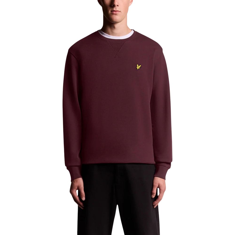 Lyle & Scott Bordeaux Baumwoll-Sweatshirt