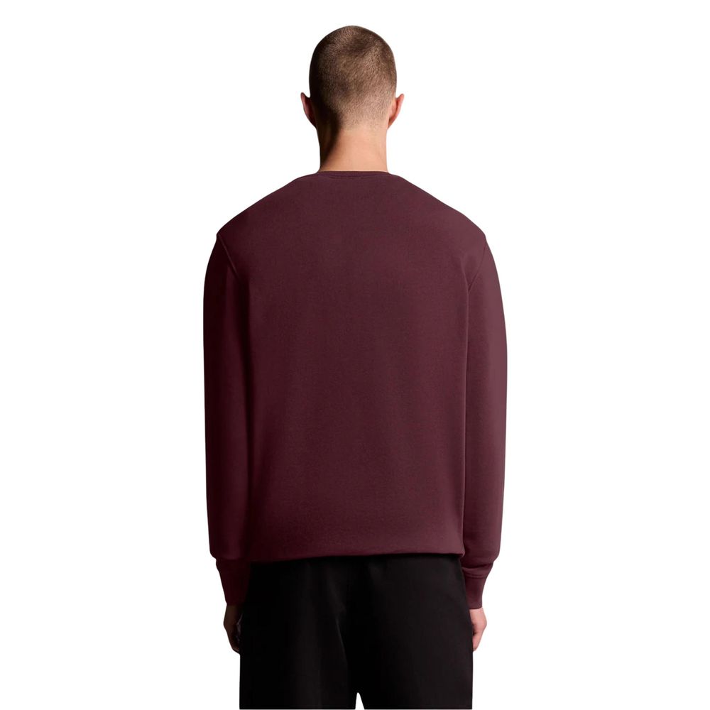 Lyle & Scott Bordeaux Baumwoll-Sweatshirt