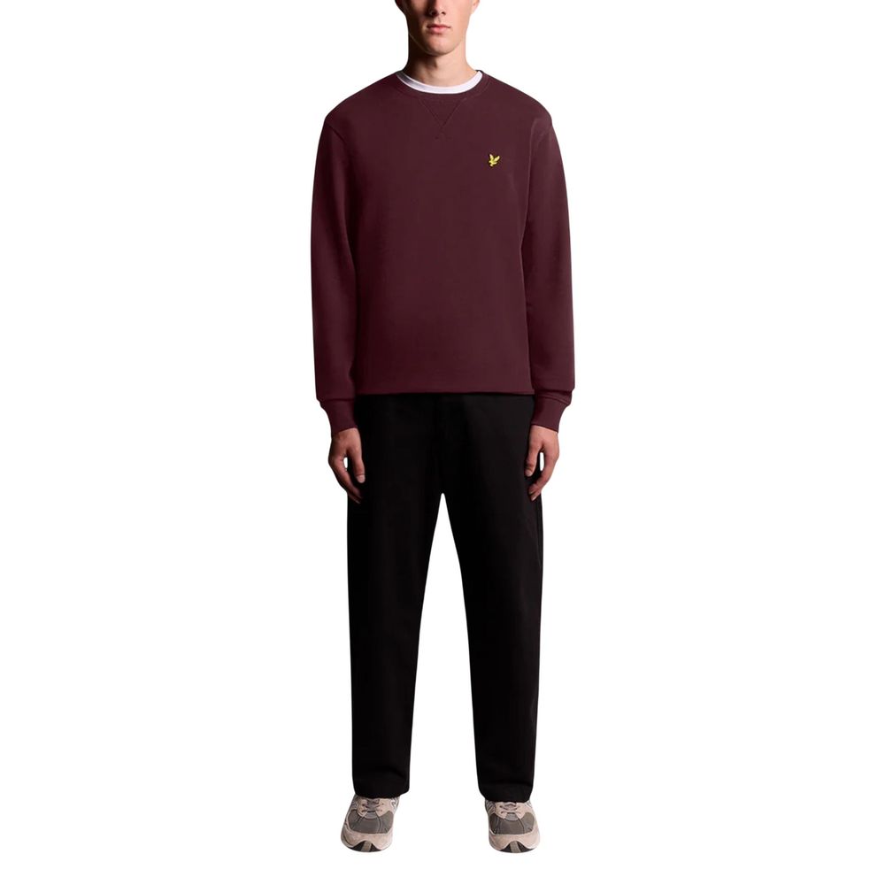 Lyle & Scott Bordeaux Baumwoll-Sweatshirt