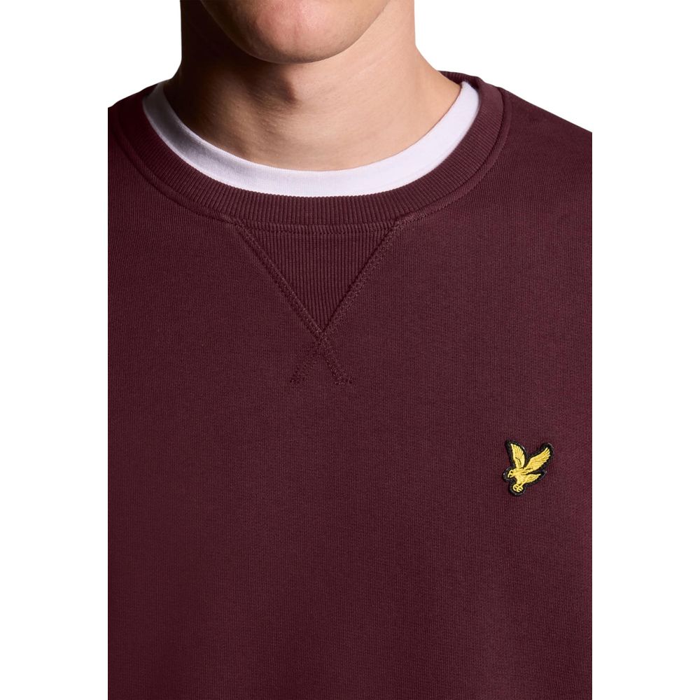 Lyle & Scott Bordeaux Baumwoll-Sweatshirt
