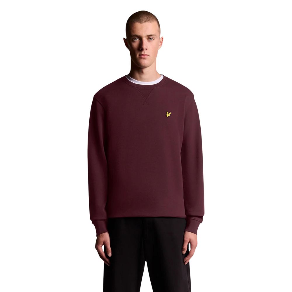 Lyle & Scott Bordeaux Baumwoll-Sweatshirt