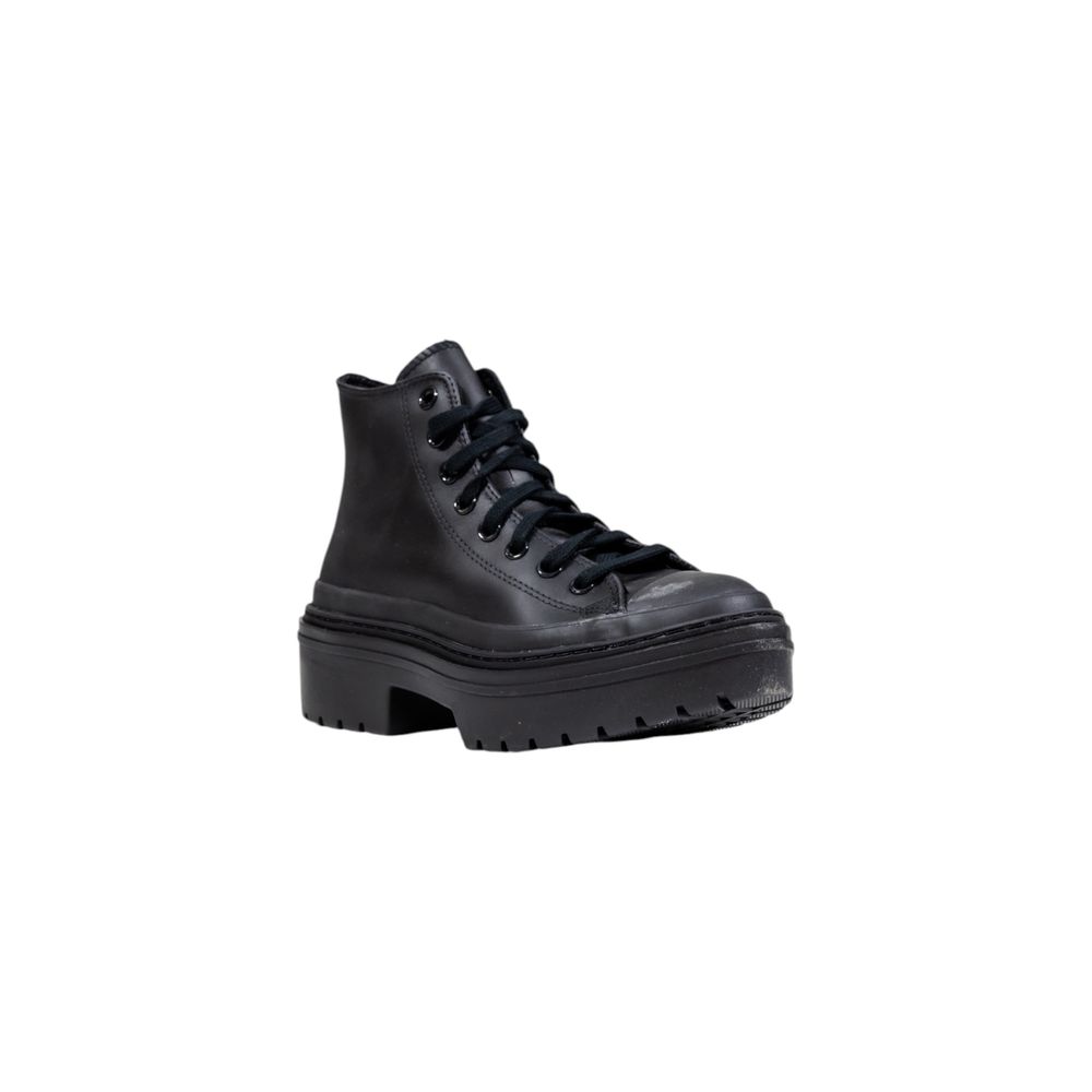 Converse Schwarze Leder-Ankle Boots