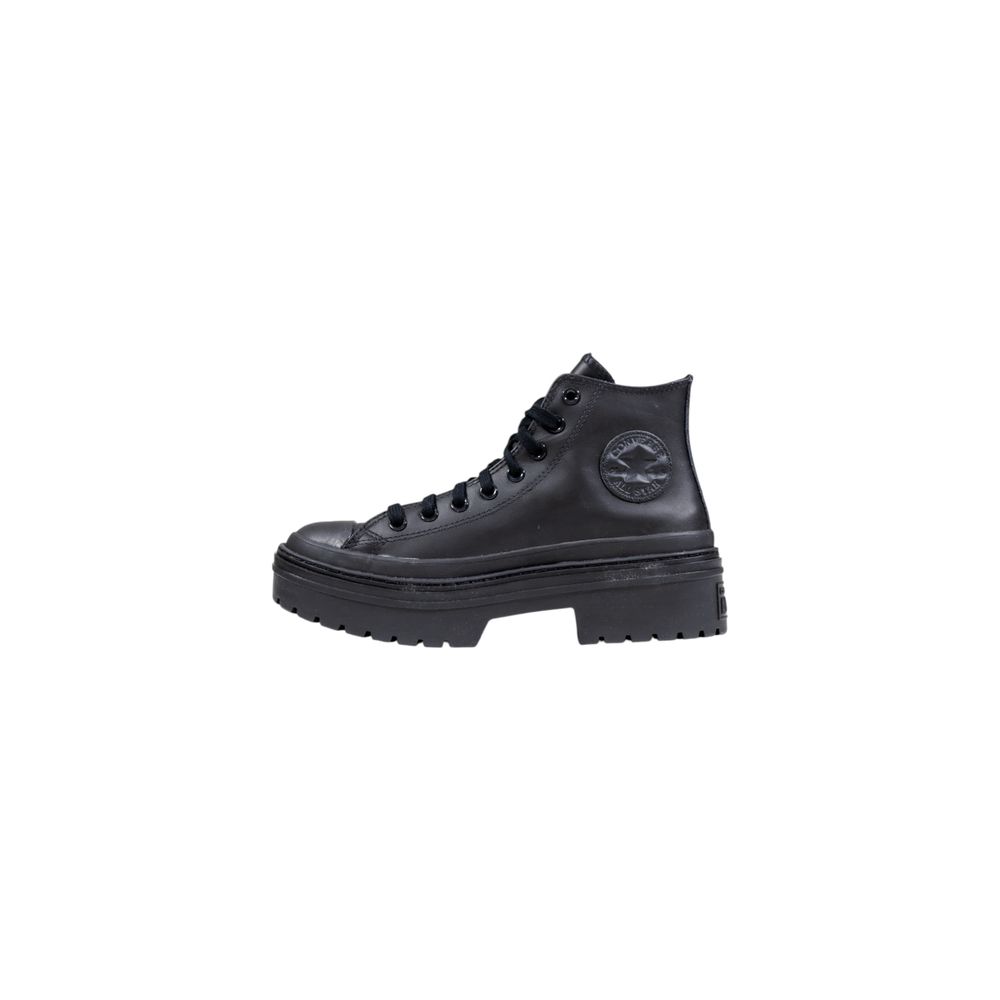 Converse Schwarze Leder-Ankle Boots