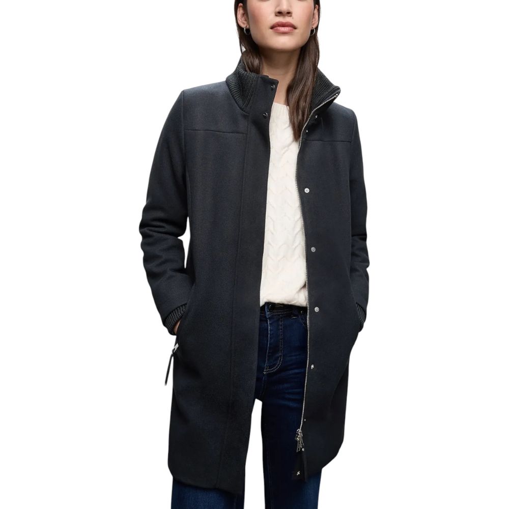 Street One Blauer Polyester-Mantel